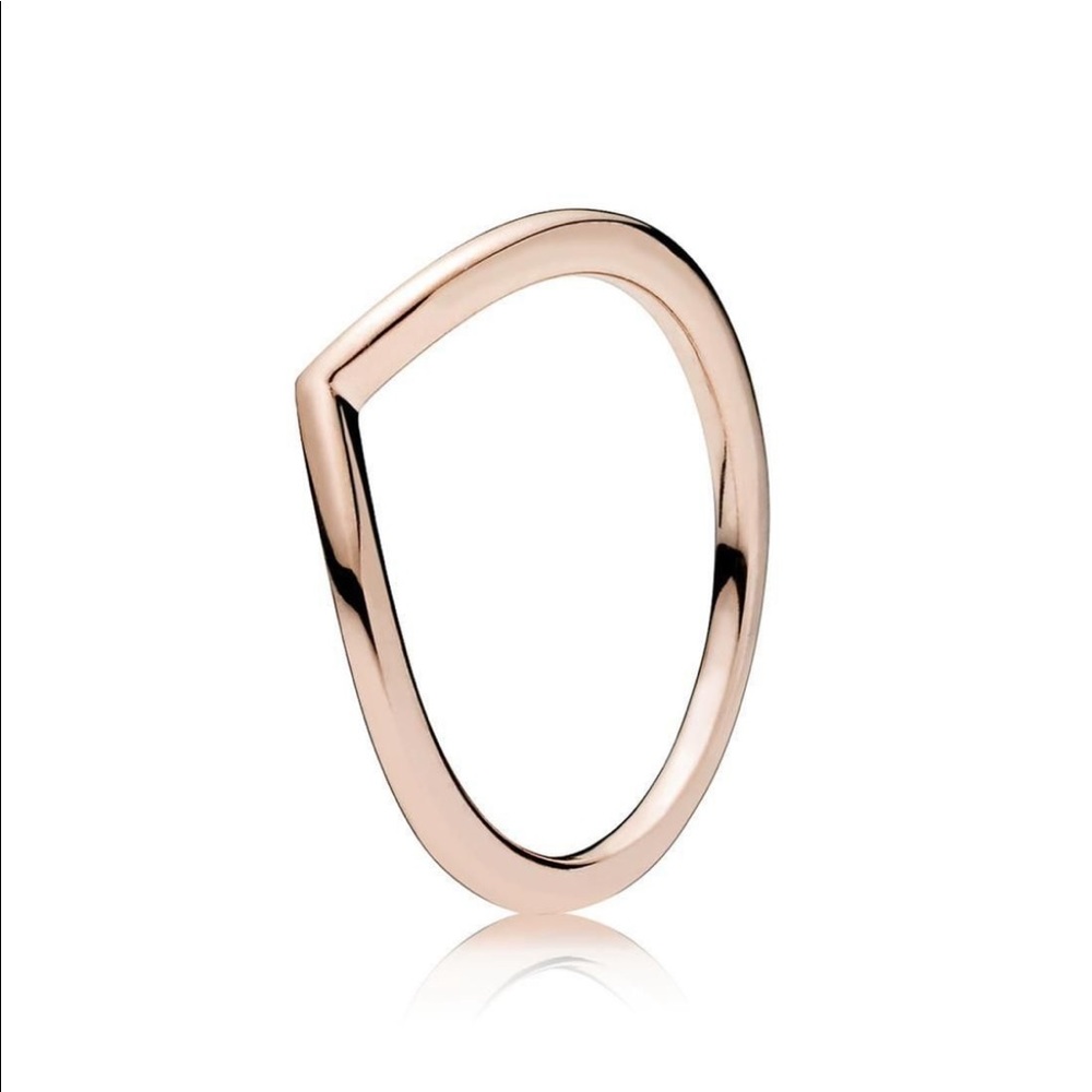 Pandora rose gold wishbone ring